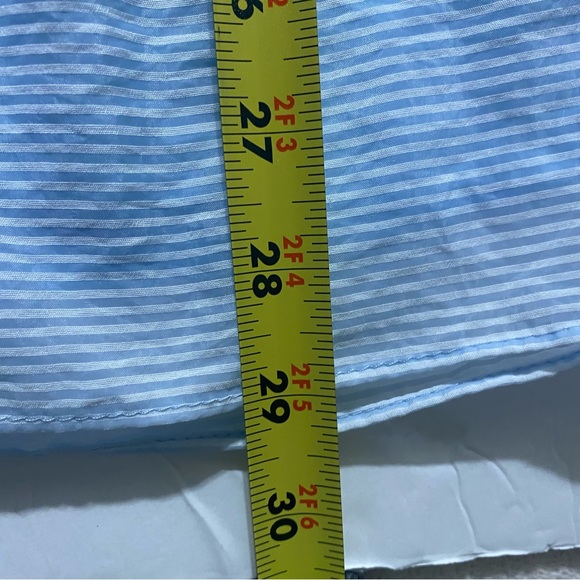 SHE & SKY Baby Blue Off the Shoulder Dress Casual Peasant Boho Size Large - Picture 9 of 10